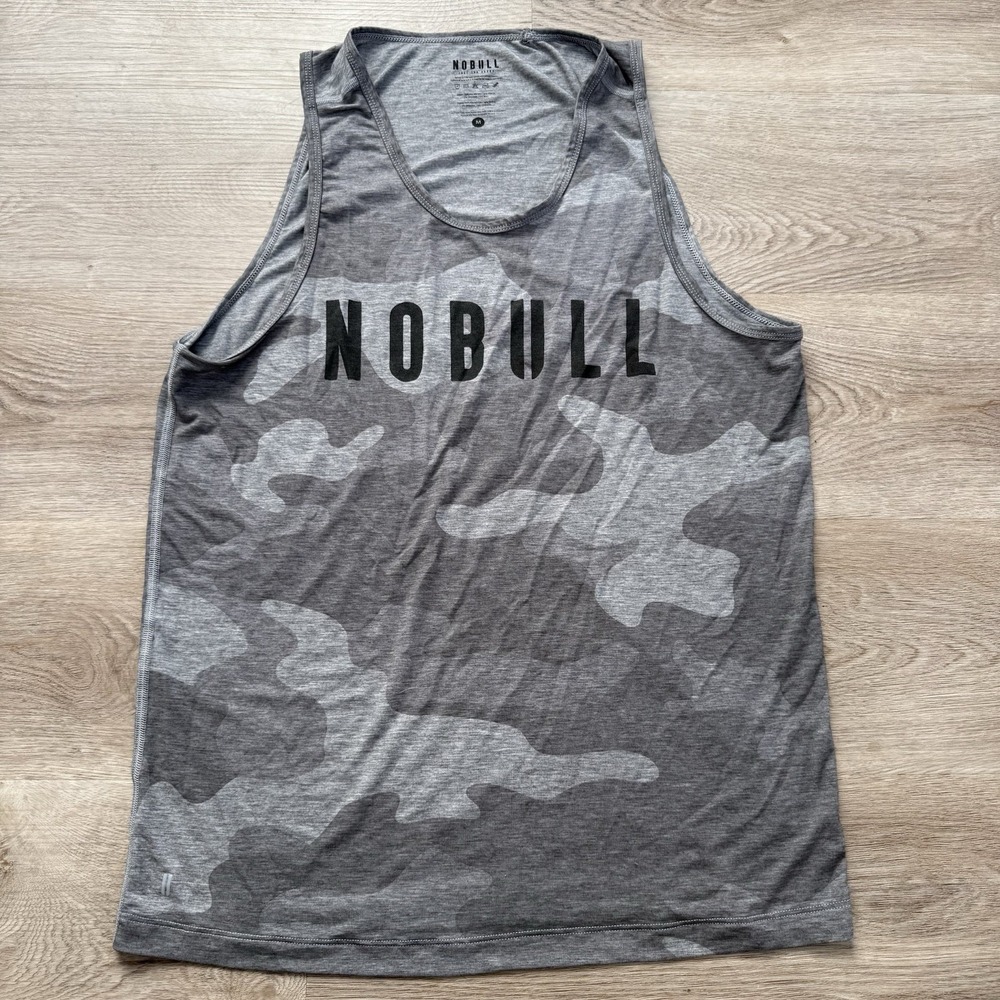 NOBULL Shirt Men's M Camo Athletic Tank Top Workout Gym Muscle Tee